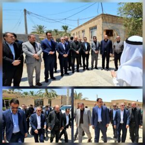 استقبال فرماندار و نماینده شادگان از معاون وزیر و رئیس سازمان نوسازی، توسعه و تجهیز مدارس کشور
