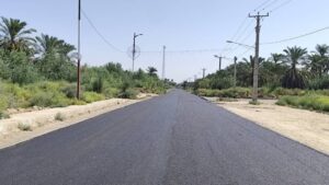 مسیر غزاویه کوچک آسفالت شد