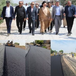 پروژه بزرگ آسفالت جاده روستای دیلم قدیم در بخش میان‌آب شوشتر آغاز شد